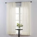 Solid Ivory Sheer Curtain