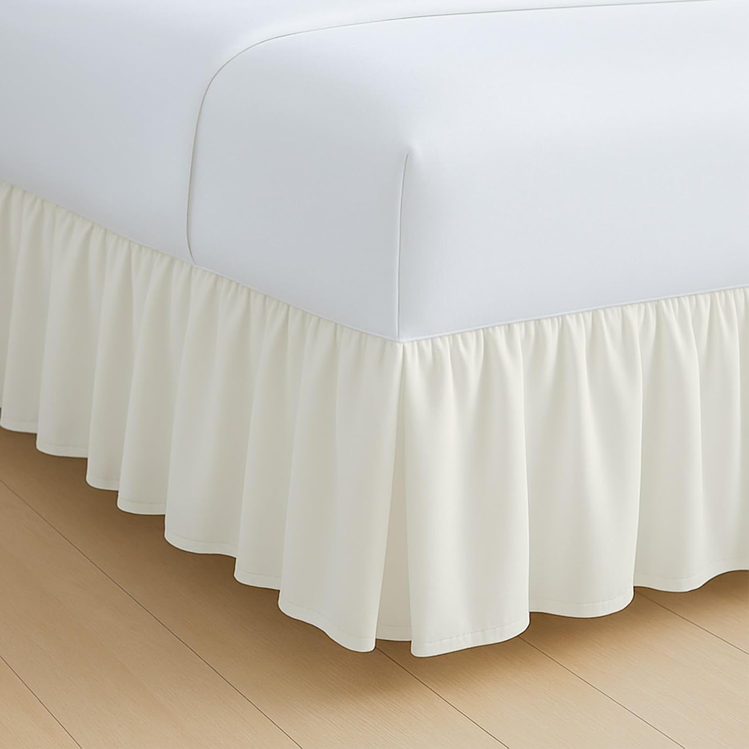 Split Corner Ruffled Bed Skirt