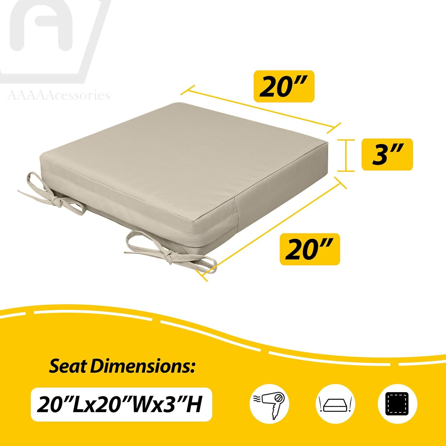 Outdoor Seat Cushions Set of 2