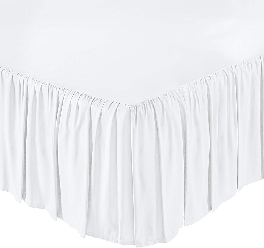 Split Corner Ruffled Bed Skirt