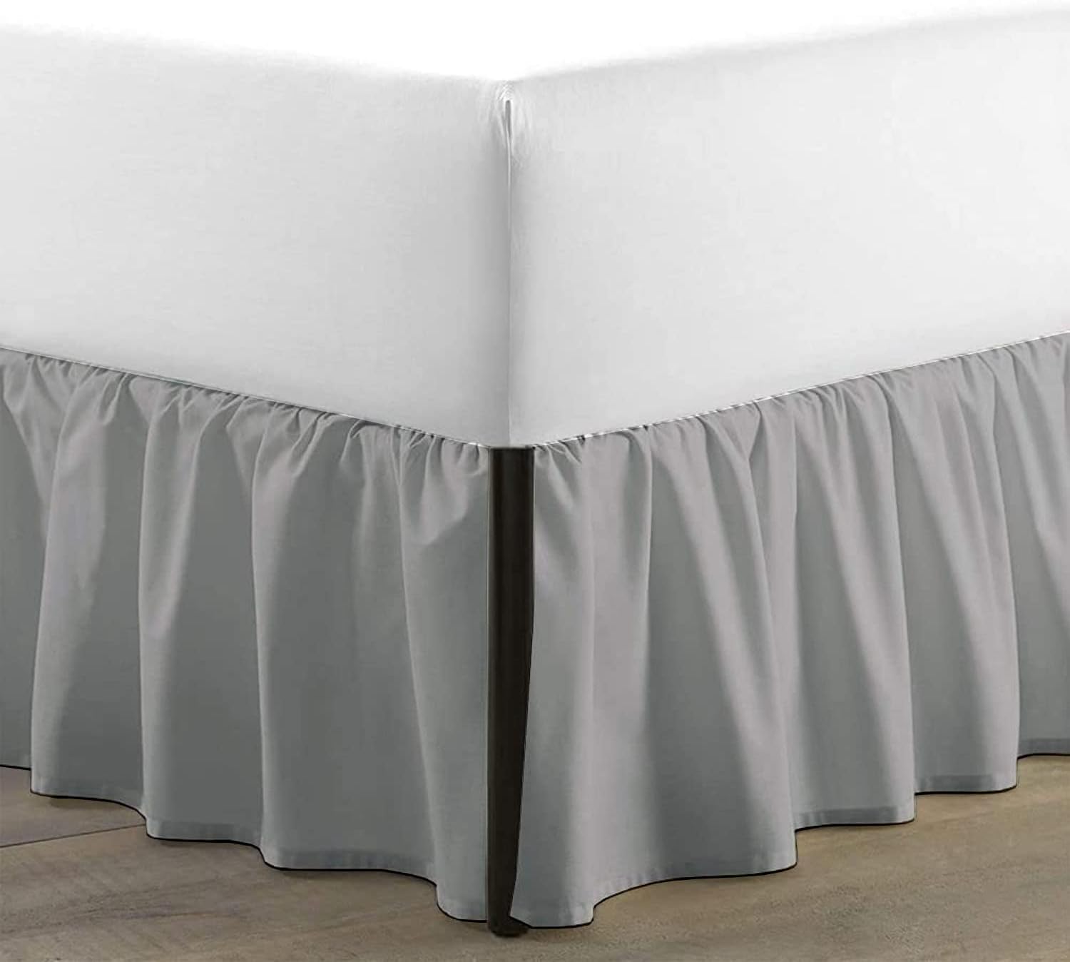 Split Corner Ruffled Bed Skirt