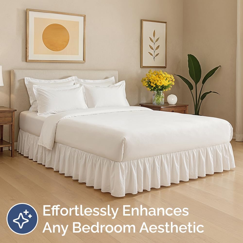 Premium Ruffled Platform Bed Skirt