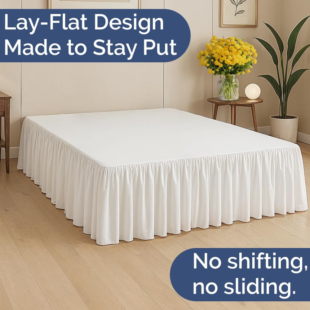 Premium Ruffled Platform Bed Skirt