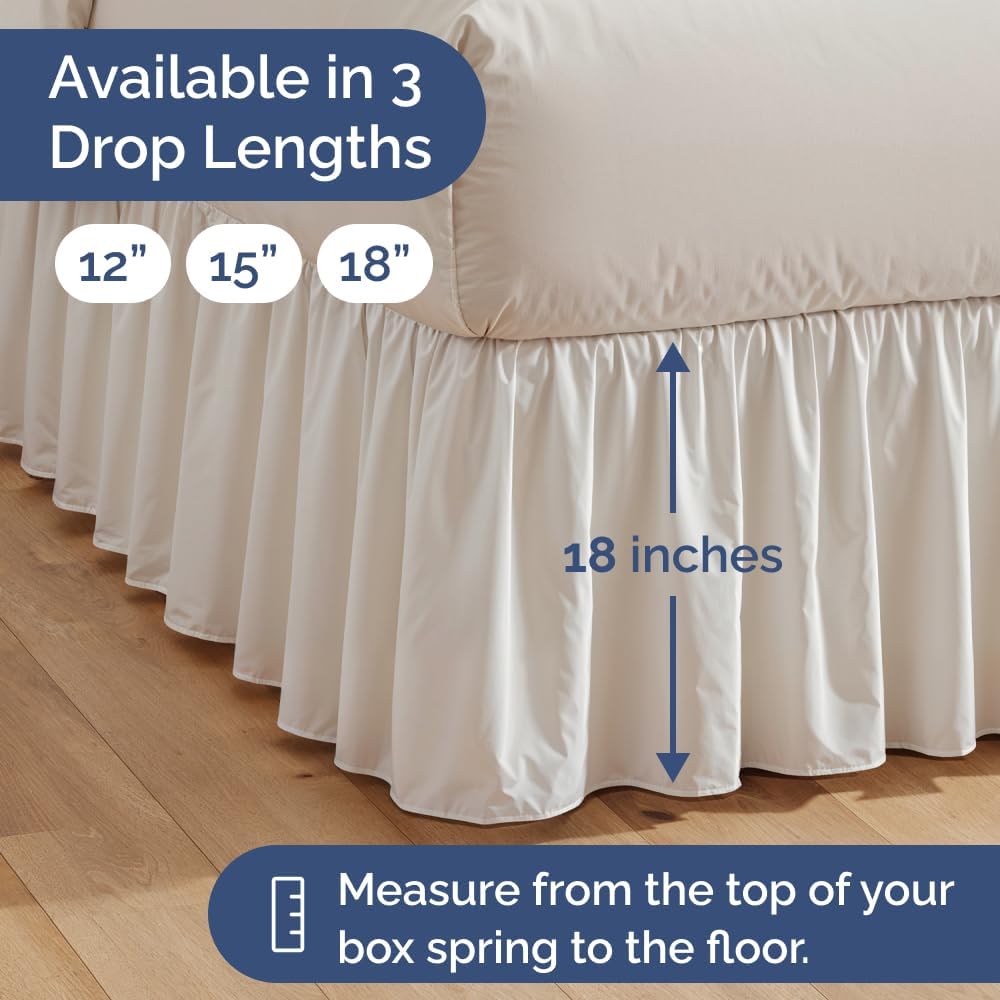 Premium Ruffled Platform Bed Skirt