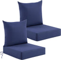 Waterproof Deep Seat Patio Cushions Set of 2