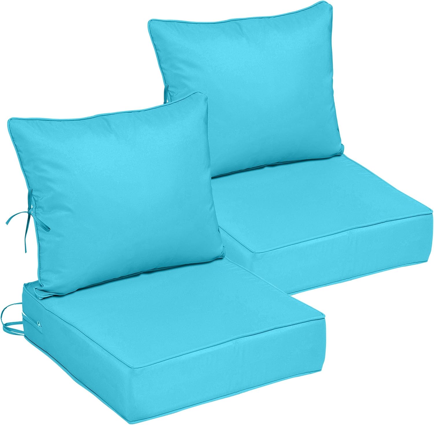 Waterproof Deep Seat Cushions Set of 2