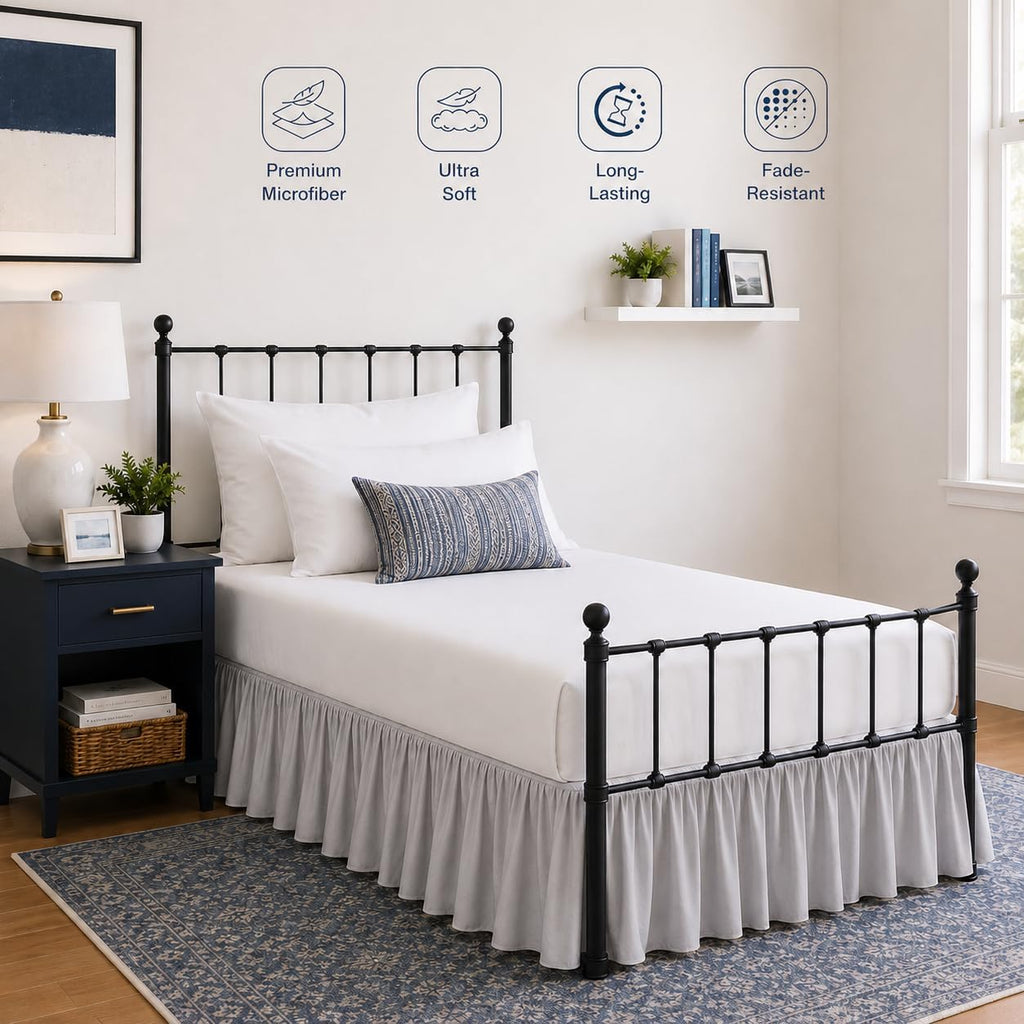 Ruffled Microfiber Bed Skirt