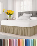 Elastic Wrap Around Pleated Bed Skirt