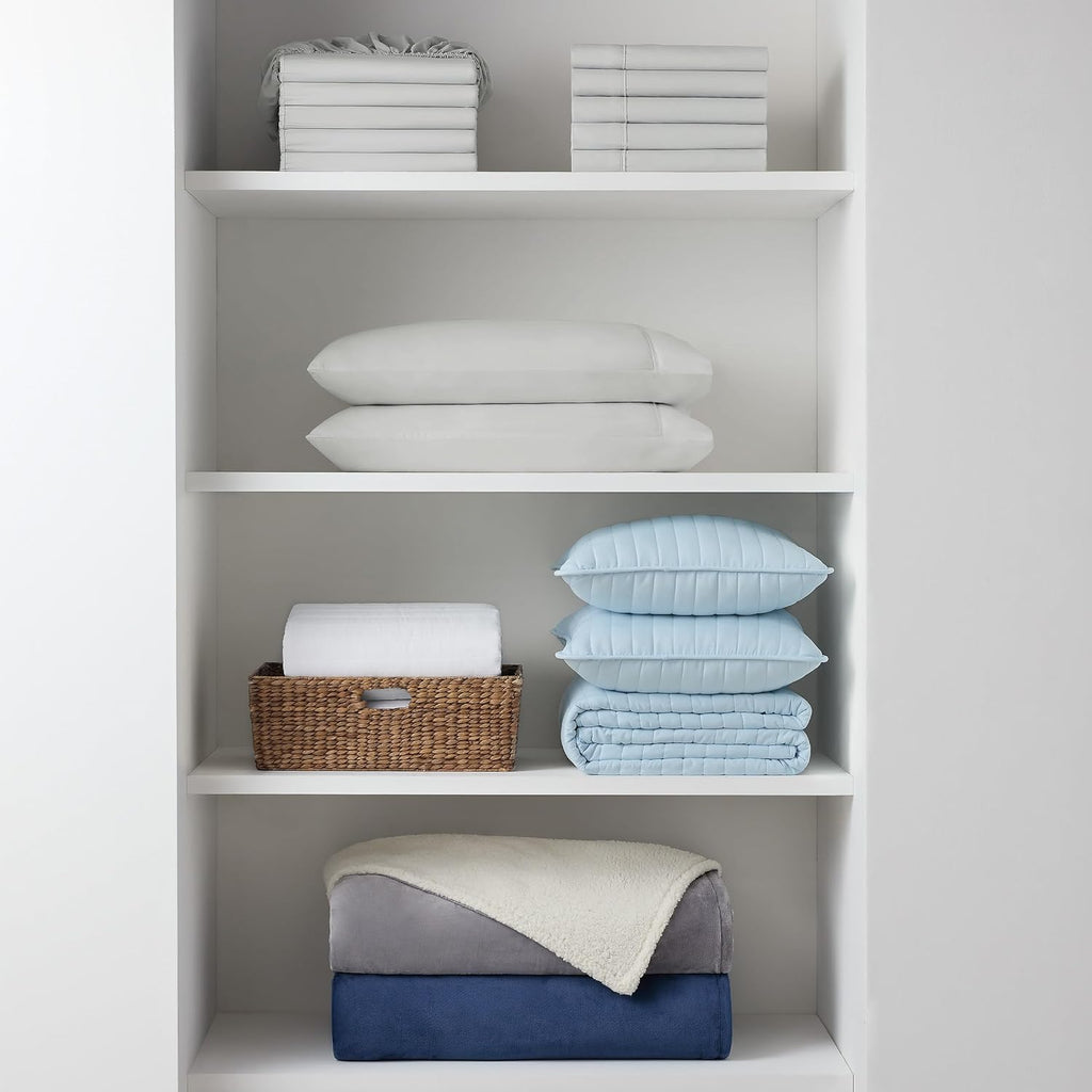 Reversible Sherpa Fleece Throw Blanket