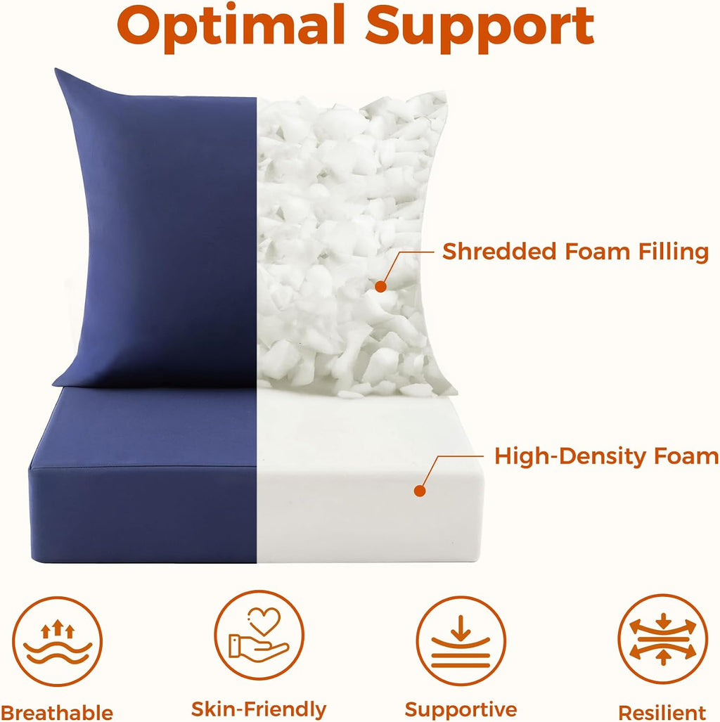 Waterproof Deep Seat Patio Cushions Set of 2