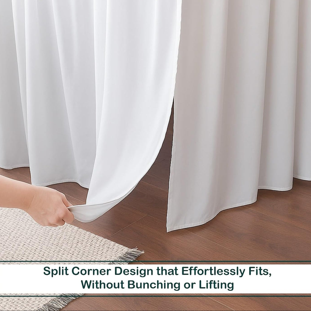 Microfiber Split Corner Ruffled Bed Skirt