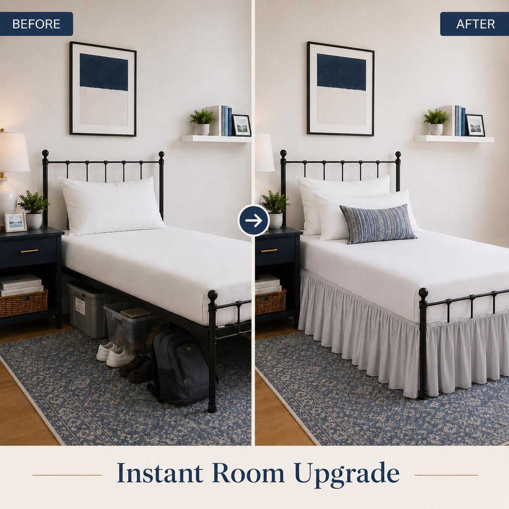 Ruffled Microfiber Bed Skirt