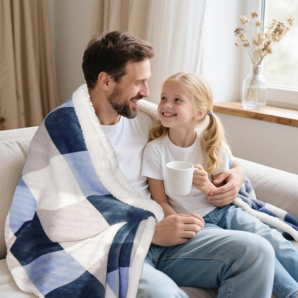 Soft Sherpa Fleece Throw Blanket