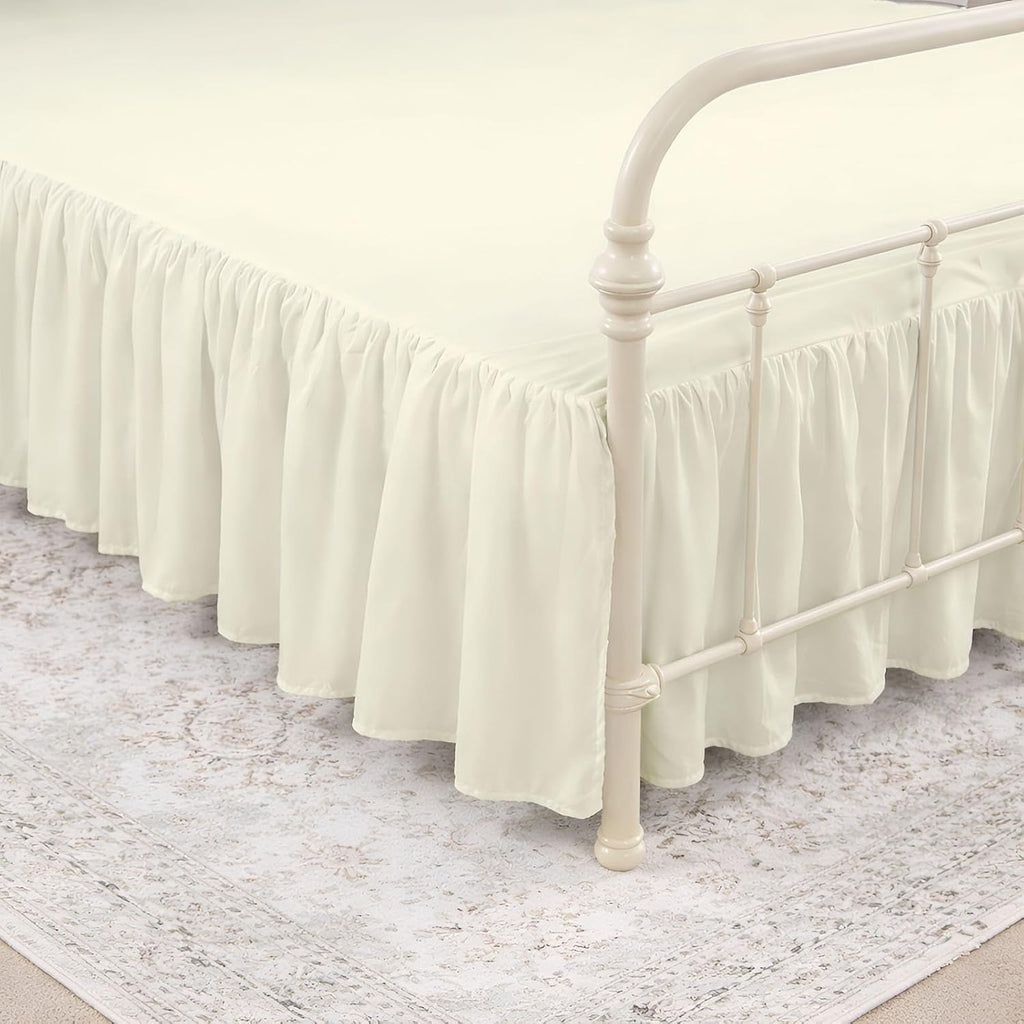 Split Corner Ruffled Bed Skirt
