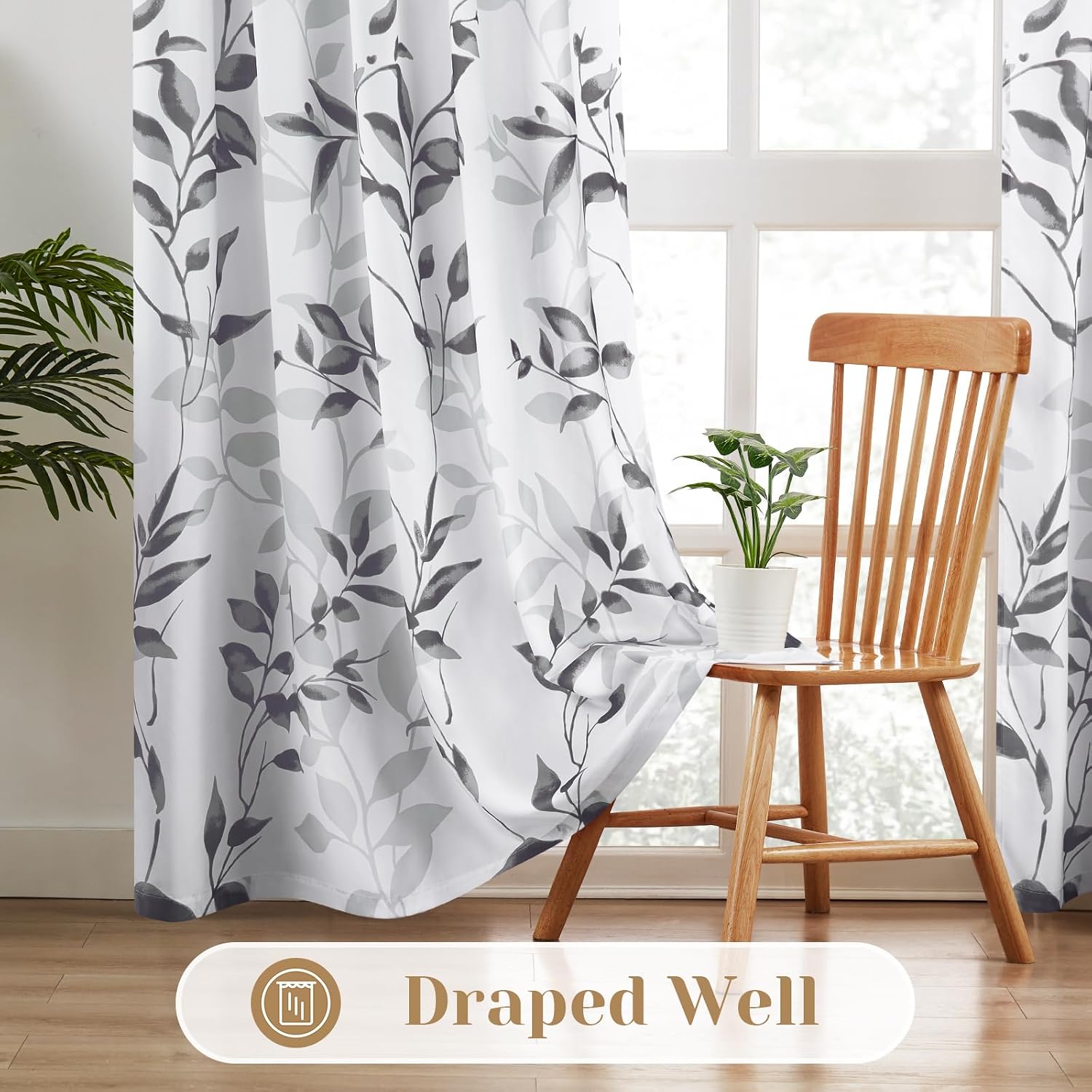 Floral Privacy Sheer Curtains