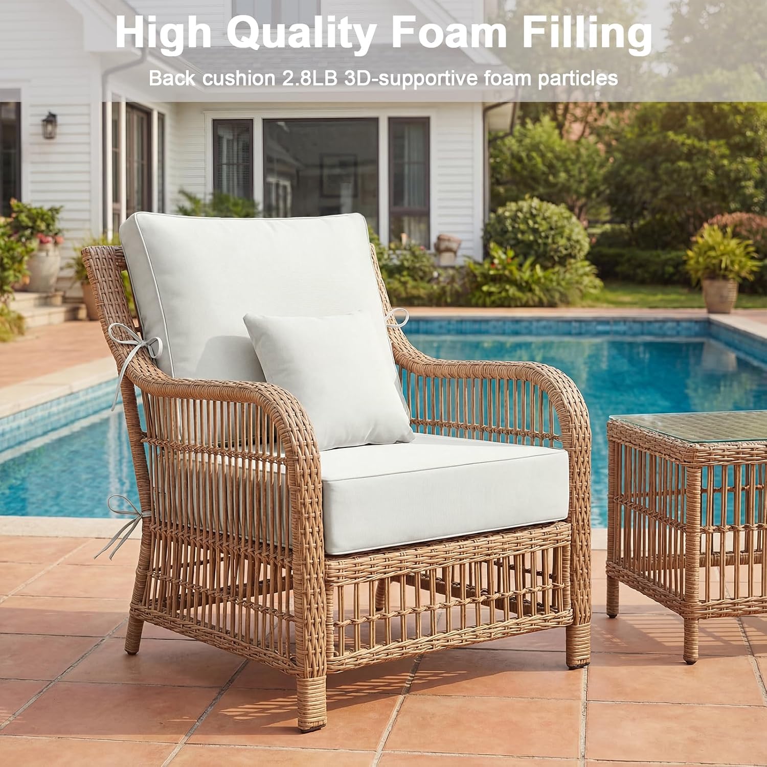 Outdoor Patio Chair Cushions Set of 2