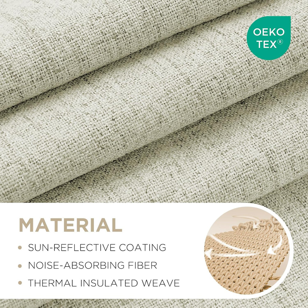 Linen Textured Blackout Curtains