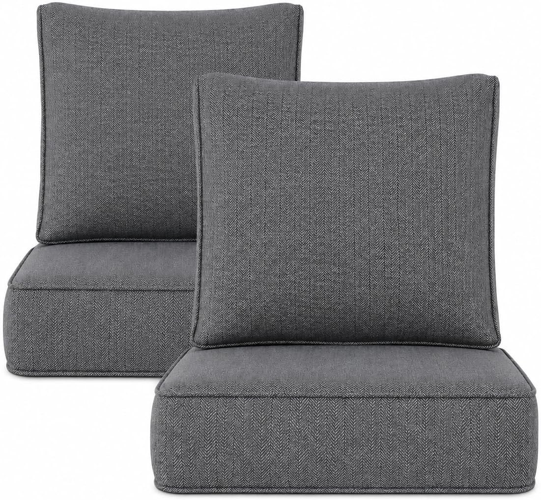 Outdoor Deep Seat Cushion Set of 2