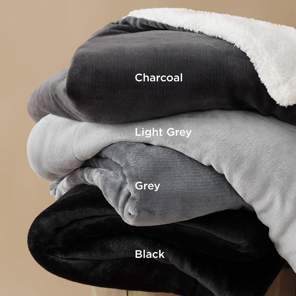 Soft Sherpa Fleece Throw Blanket