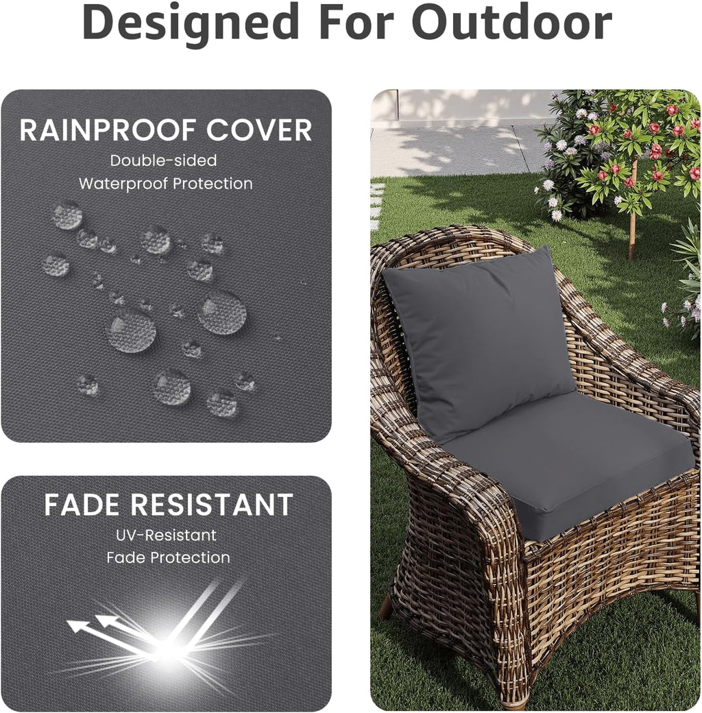 Outdoor Patio Seat Cushion Set