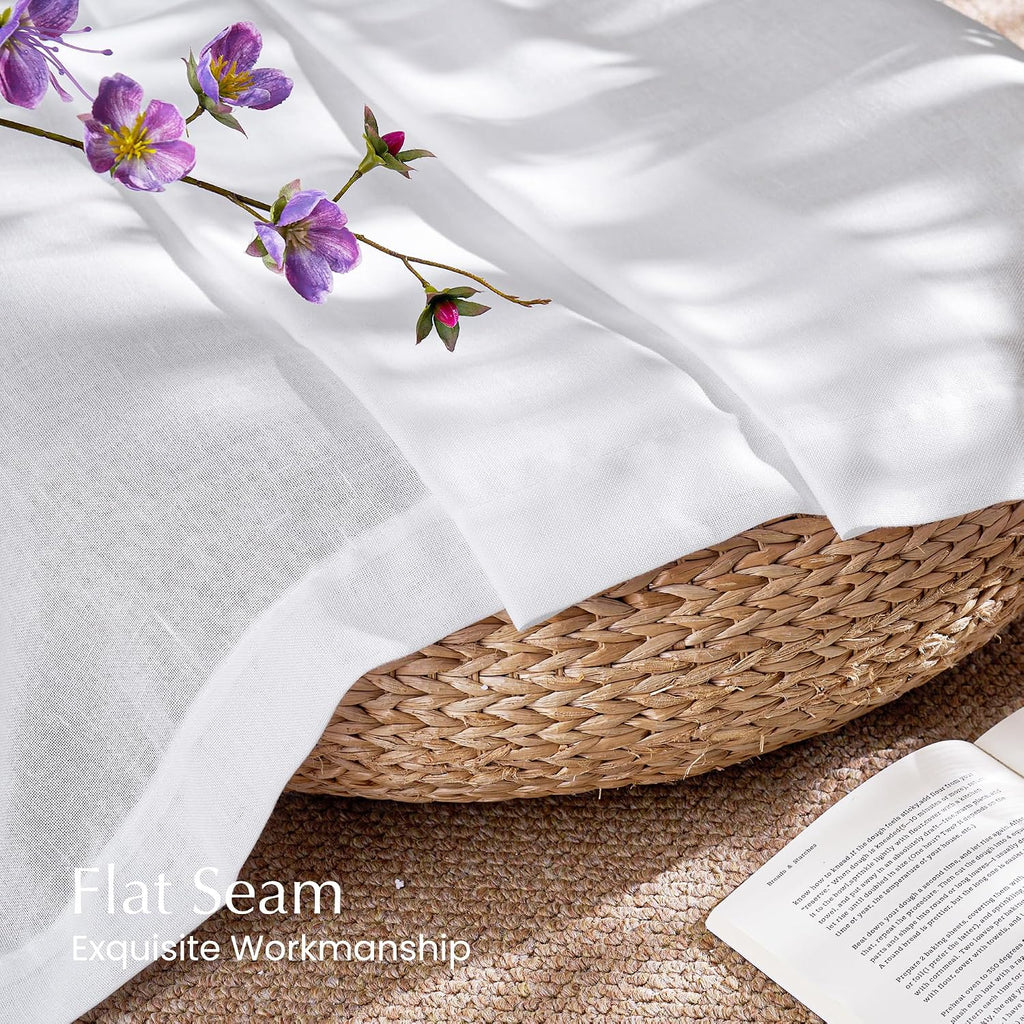 Linen Semi Sheer Curtains
